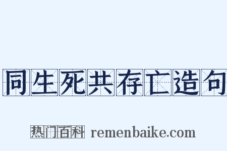 同生死共存亡造句是什么意思的图片